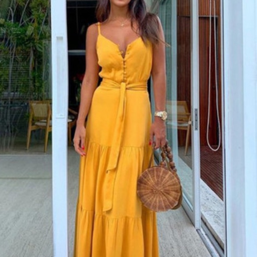 Small Maxi Slip Dress Buttons Sleeveless Women Long Warp Beach Dress